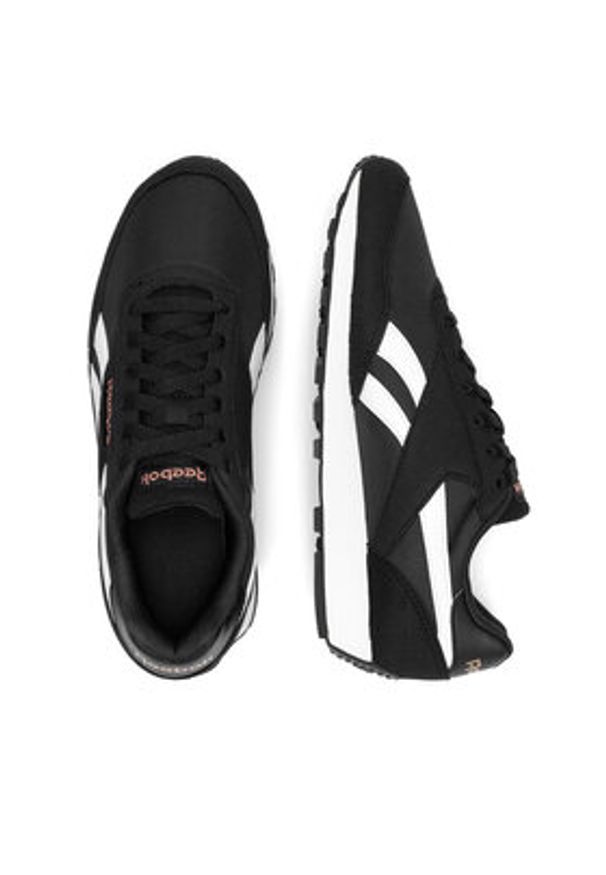 Reebok Sneakersy REWIND RUN 100001333 Czarny. Kolor: czarny. Materiał: materiał. Sport: bieganie