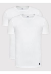 Polo Ralph Lauren Komplet 2 t-shirtów Core Replen 714835960002 Biały Slim Fit. Typ kołnierza: polo. Kolor: biały. Materiał: bawełna