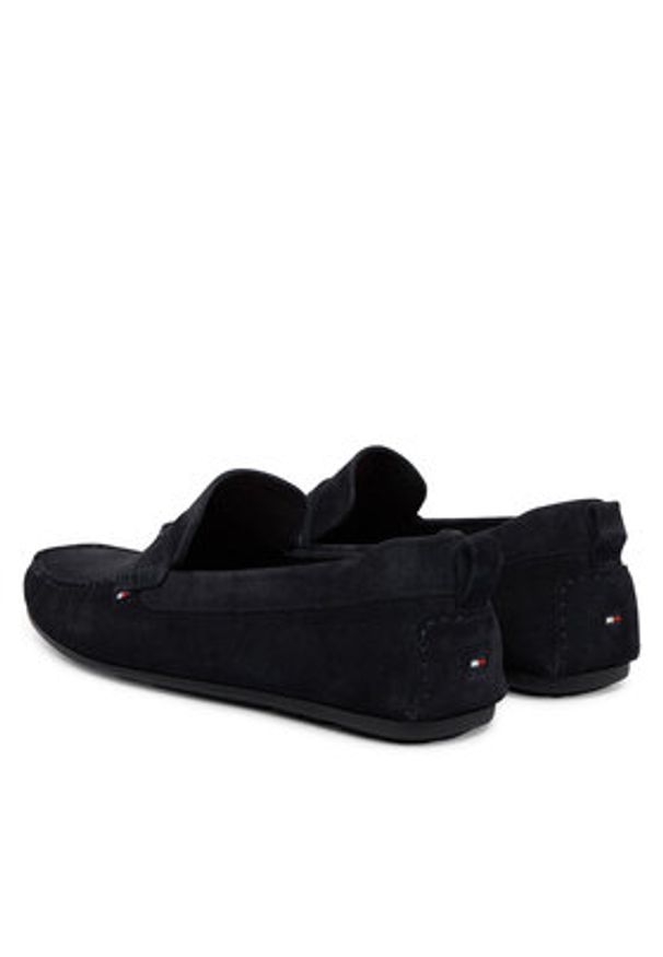 TOMMY HILFIGER - Tommy Hilfiger Mokasyny Core Hilfiegr Suede Driver FM0FM05789 Granatowy. Kolor: niebieski. Materiał: zamsz, skóra