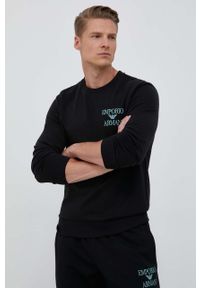 Emporio Armani Underwear dres lounge kolor czarny. Kolor: czarny. Materiał: dresówka #2