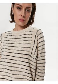 Weekend Max Mara Sweter Natura 2415361181 Beżowy Relaxed Fit. Kolor: beżowy. Materiał: bawełna