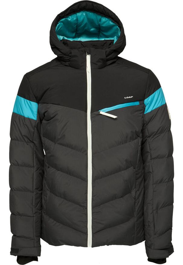 GLENMUIR - Kurtka narciarska LOAP Oridior męska StormEx ciemnoszara 2XL. Kolor: wielokolorowy, niebieski, szary. Sezon: zima. Sport: narciarstwo