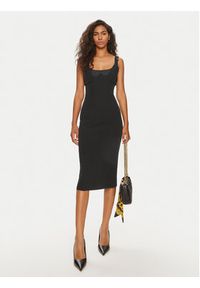 Versace Jeans Couture Sukienka codzienna 76HAO919 Czarny Slim Fit. Okazja: na co dzień. Kolor: czarny. Materiał: syntetyk. Typ sukienki: proste. Styl: casual #5
