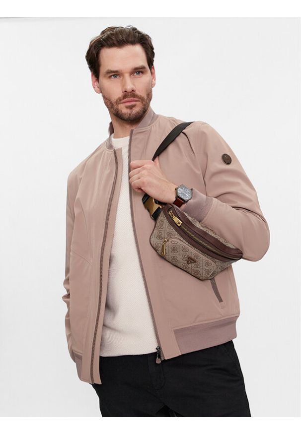 Guess Nerka Vezzola Smart Mini Bags HMEVZL P3231 Beżowy. Kolor: beżowy. Materiał: skóra