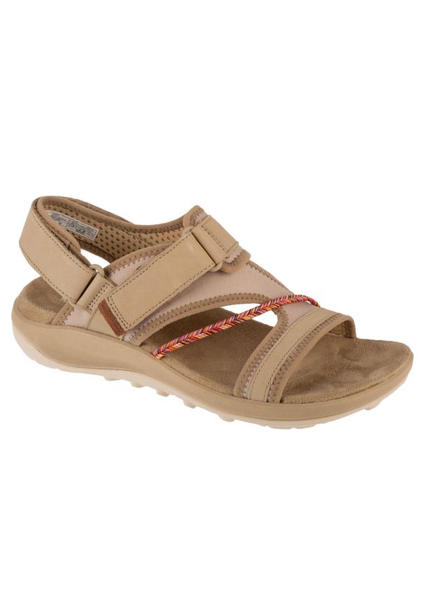 Merrell - Sandały damskie, Terran 4 Backstrap W Sandal. Kolor: beżowy. Materiał: tkanina, skóra