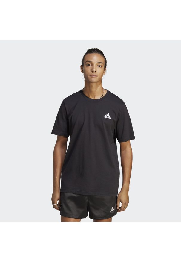 Adidas - Koszulka sportowa męska adidas Essentials. Kolor: zielony, szary, brązowy, wielokolorowy, czarny