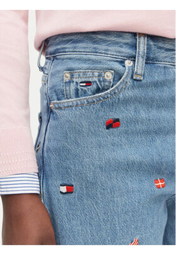 Tommy Jeans Jeansy Layla DW0DW23100 Niebieski Slim Fit. Kolor: niebieski