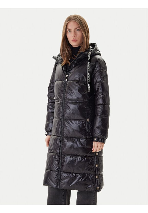 Morgan Płaszcz zimowy 252-GMODE Czarny Regular Fit. Kolor: czarny. Materiał: syntetyk. Sezon: zima