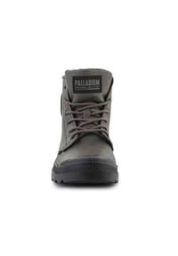 Buty do chodzenia unisex Palladium Pampa Hi Supply. Wysokość cholewki: za kostkę. Zapięcie: sznurówki. Kolor: zielony. Materiał: skóra. Szerokość cholewki: normalna. Sport: turystyka piesza