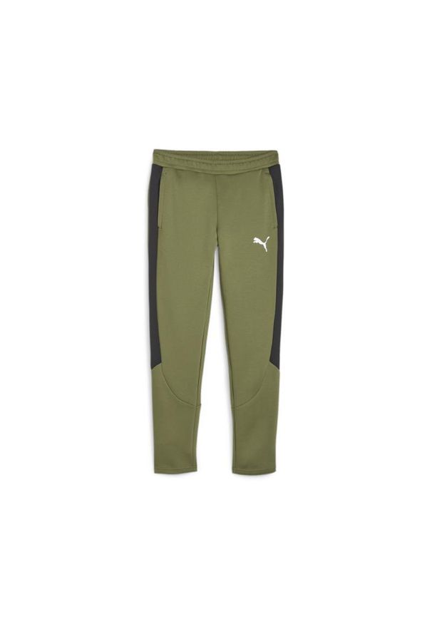 Spodnie Puma Evostripe Dk. Kolor: zielony. Materiał: dresówka