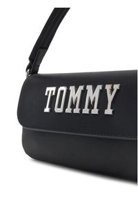 Tommy Jeans Torebka Tjw Everywhere Flap Crossover AW0AW17391 Czarny. Kolor: czarny. Materiał: skórzane