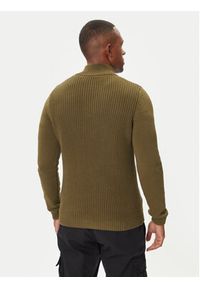 Aeronautica Militare Sweter 252MA1572UL00409 Zielony Slim Fit. Kolor: zielony. Materiał: bawełna