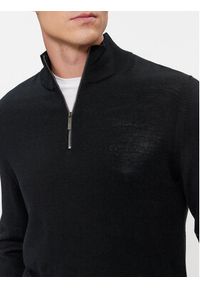 Calvin Klein Sweter K10K110421 Czarny Regular Fit. Kolor: czarny. Materiał: wełna #8
