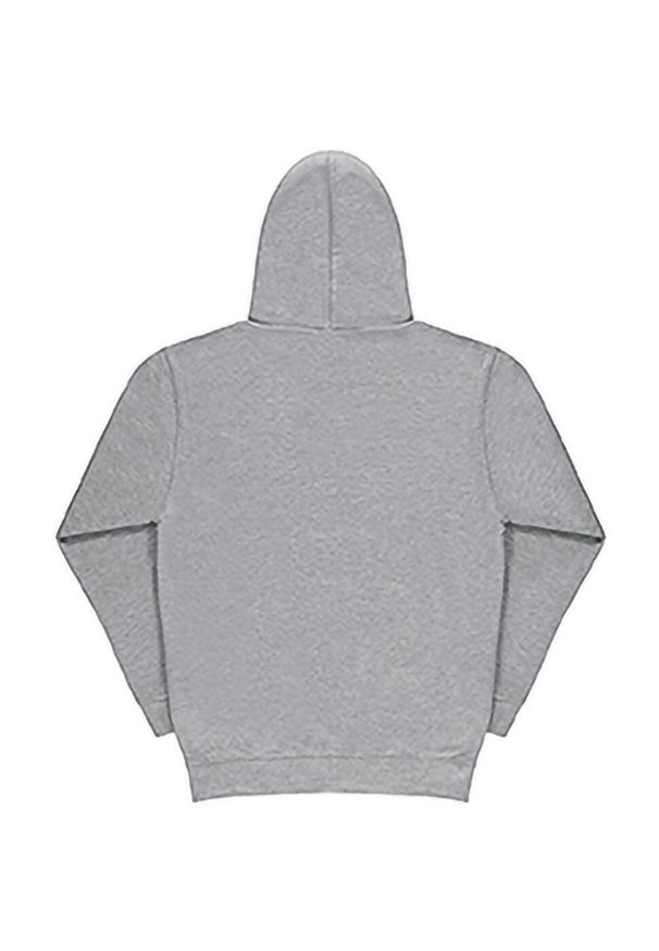 SG - Męska Gładka Bluza Sportowa Przez Głowę Kaptur. Kolor: biały. Wzór: gładki