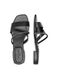 Badura Klapki BRITTOLI-A022-01 Czarny. Kolor: czarny. Materiał: skóra #7