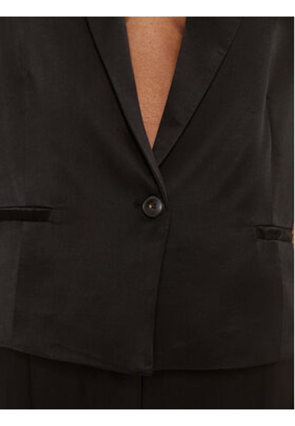 Herskind Kamizelka garniturowa Line Vest 4995985 Czarny Regular Fit. Kolor: czarny. Materiał: wiskoza