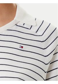 TOMMY HILFIGER - Tommy Hilfiger Polo WW0WW45694 Granatowy Regular Fit. Typ kołnierza: polo. Kolor: niebieski. Materiał: bawełna #5