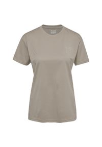 Damski jersey Hummel Active PL. Kolor: szary. Materiał: jersey. Długość rękawa: krótki rękaw. Długość: krótkie. Wzór: jodełka, nadruk. Sport: piłka nożna