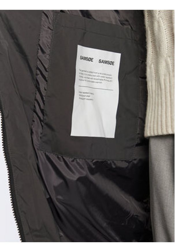 Samsoe & Samsoe - Samsøe Samsøe Płaszcz zimowy Sera F20400242 Szary Oversize. Kolor: szary. Materiał: syntetyk. Sezon: zima