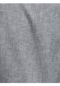 Ombre Clothing - Koszula męska z długim rękawem - grafitowa K488 - L. Typ kołnierza: kołnierzyk klasyczny, kołnierzyk kontrastowy, kołnierzyk stójkowy. Kolor: szary. Materiał: bawełna, tkanina, elastan. Długość rękawa: długi rękaw. Długość: długie. Wzór: melanż, ze splotem. Styl: klasyczny #3