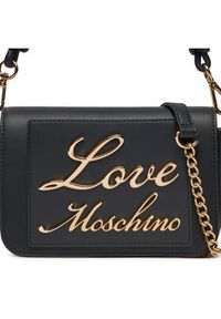 Love Moschino - LOVE MOSCHINO Torebka JC4116PP1ILM0000 Czarny. Kolor: czarny. Materiał: skórzane