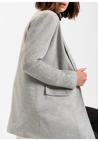 bonprix - Długi żakiet z dżerseju z kieszeniami. Kolor: szary. Materiał: jersey. Długość: długie #2