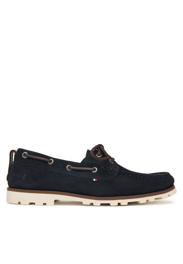 TOMMY HILFIGER - Mokasyny Tommy Hilfiger. Kolor: niebieski