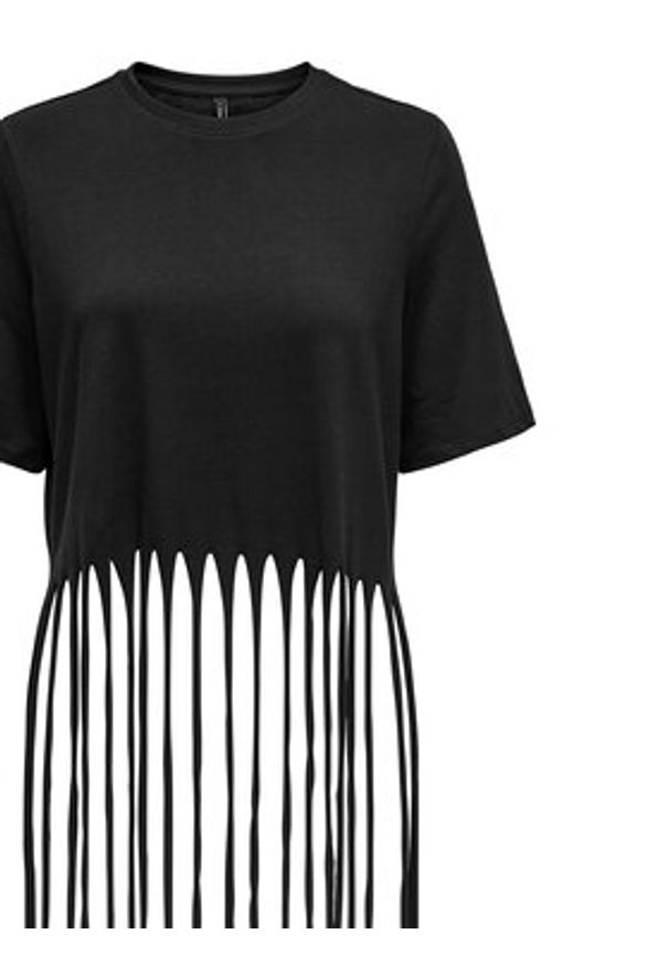 only - ONLY T-Shirt Zinna 15325262 Czarny Regular Fit. Kolor: czarny. Materiał: bawełna