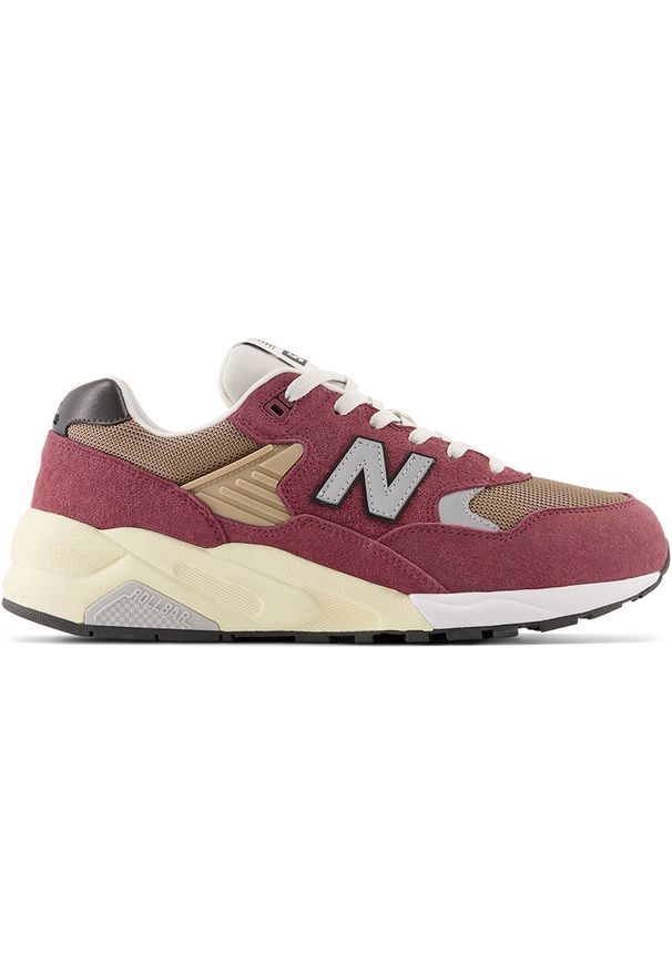 Buty męskie New Balance MT580ECA – czerwone. Kolor: czerwony. Materiał: skóra, guma. Szerokość cholewki: normalna