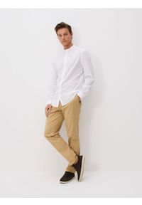 Reserved - Koszula regular z bawełny egipskiej - biały. Kolor: biały. Materiał: bawełna #1