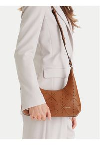 Calvin Klein Torebka Emblem Aop Perfor Lthr Bag LV04F3367G Brązowy. Kolor: brązowy. Materiał: skórzane #1