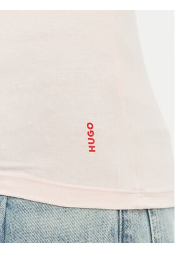 Hugo - HUGO Komplet t-shirtów 50545688 Różowy Regular Fit. Kolor: różowy. Materiał: bawełna