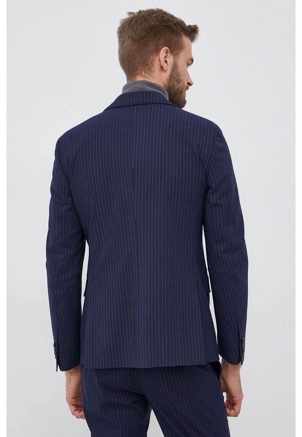 TOMMY HILFIGER - Tommy Hilfiger - Marynarka. Okazja: na co dzień. Kolor: niebieski. Styl: klasyczny, casual