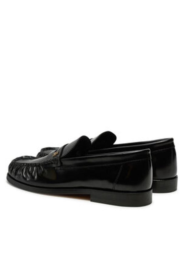 TOMMY HILFIGER - Tommy Hilfiger Mokasyny Loafer Abrasivato Leather FW0FW08617 Czarny. Kolor: czarny. Materiał: skóra