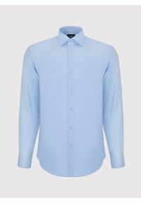 Pako Lorente - PAKO LORENTE – Gładka elegancka koszula męska w kolorze błękitnym. Typ kołnierza: kołnierzyk klasyczny. Kolor: niebieski. Materiał: bawełna. Długość rękawa: długi rękaw. Długość: długie. Wzór: gładki. Styl: elegancki #5