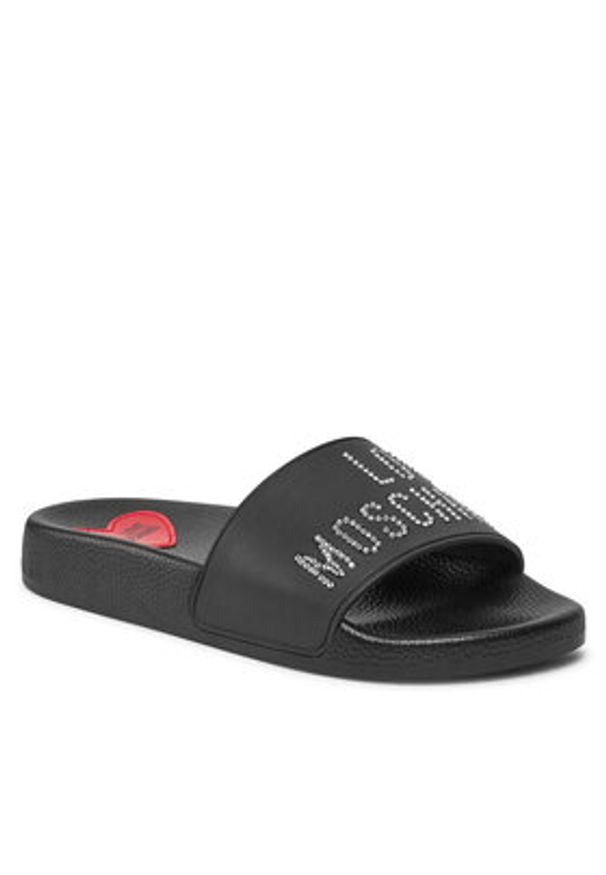 Love Moschino - LOVE MOSCHINO Klapki JA28122G1II13000 Czarny. Kolor: czarny