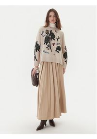 Weekend Max Mara Sweter Pavidi 2525366262 Écru Oversize. Materiał: wełna #5