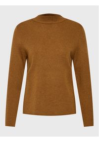 Ecoalf Sweter Lena GAKNLENAL6260WW22 Brązowy Regular Fit. Kolor: brązowy. Materiał: wełna