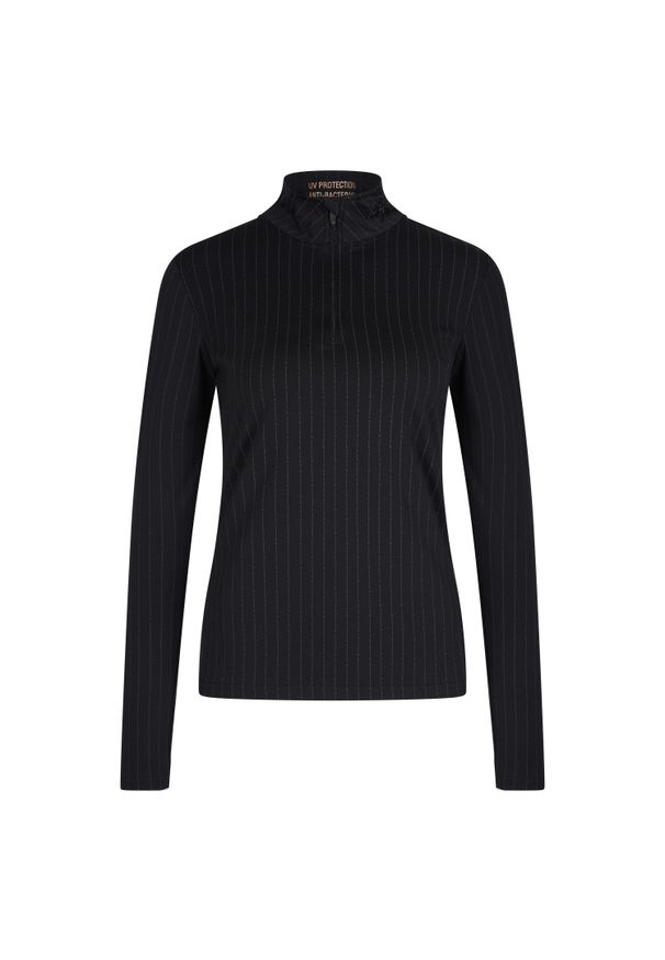 EURO-STAR - Damska koszulka do jazdy konnej Euro-Star Sole. Kolor: czarny. Długość rękawa: długi rękaw