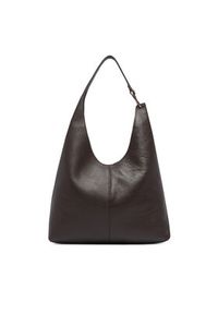Calvin Klein Torebka Slouchy Leather Md Shoulder Bag LV04F3543G Brązowy. Kolor: brązowy. Materiał: skórzane #3