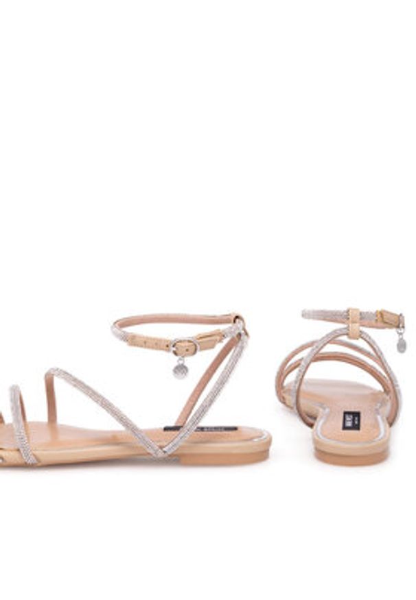 Nine West Sandały WFA2766-1 Beżowy. Kolor: beżowy. Materiał: syntetyk