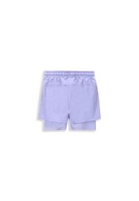 Spodenki sportowe dla dzieci Lemon Explore WL4 z legginsami. Kolor: fioletowy. Materiał: poliester, elastan. Styl: sportowy