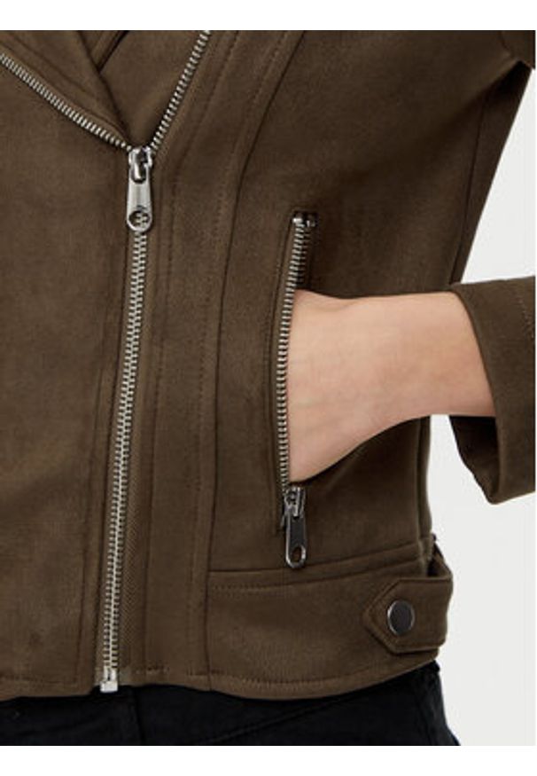 Vero Moda Kurtka z imitacji skóry Jose 10300938 Brązowy Regular Fit. Kolor: brązowy. Materiał: skóra