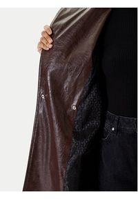 Hugo - HUGO Płaszcz przejściowy Malitte-1 50542286 Brązowy Relaxed Fit. Kolor: brązowy. Materiał: syntetyk #3