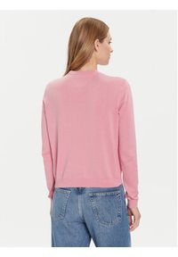 Tommy Jeans Sweter Essential DW0DW20159 Różowy Regular Fit. Kolor: różowy. Materiał: bawełna #5