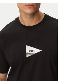 BOSS T-Shirt TS_Network Photo 50564740 Czarny Regular Fit. Kolor: czarny. Materiał: bawełna #5