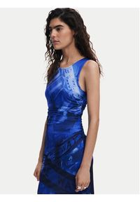 Desigual Sukienka codzienna Bratislava 25SWVK47 Niebieski Slim Fit. Okazja: na co dzień. Kolor: niebieski. Materiał: syntetyk. Typ sukienki: proste. Styl: casual #6