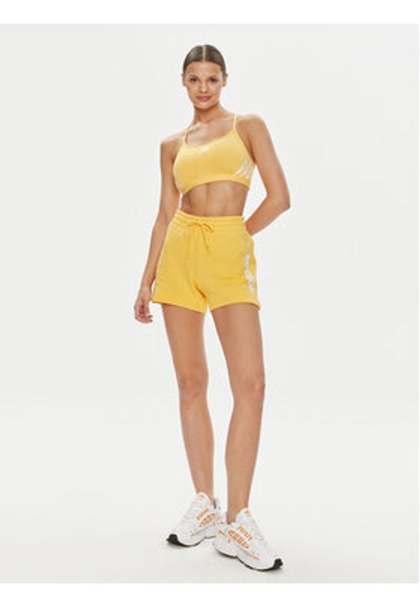Adidas - adidas Szorty sportowe Essentials Linear IS2082 Pomarańczowy Slim Fit. Kolor: pomarańczowy. Materiał: bawełna