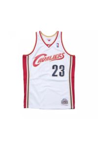 Koszulka męska do koszykówki Mitchell & Ness NBA Jersey Cavaliers Lebron James. Kolor: biały. Materiał: jersey. Sport: koszykówka