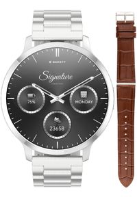 GARETT - Smartwatch Garett Smartwatch męski Garett 5904238485163 srebrny bransoleta. Rodzaj zegarka: smartwatch. Kolor: srebrny #1